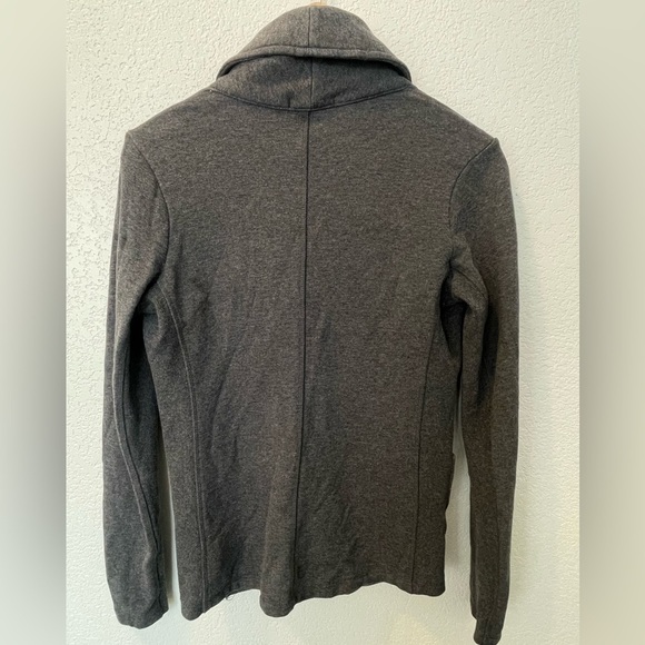 James Perse Grey Gray Cotton Jersey Blazer Cardigan Size 1 Small - Picture 2 of 9